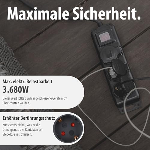 Brennenstuhl Steckdosenverteiler IP44 3-Fach