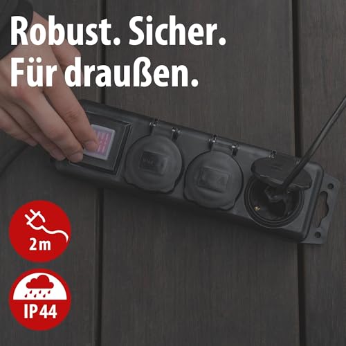 Brennenstuhl Steckdosenverteiler IP44 3-Fach