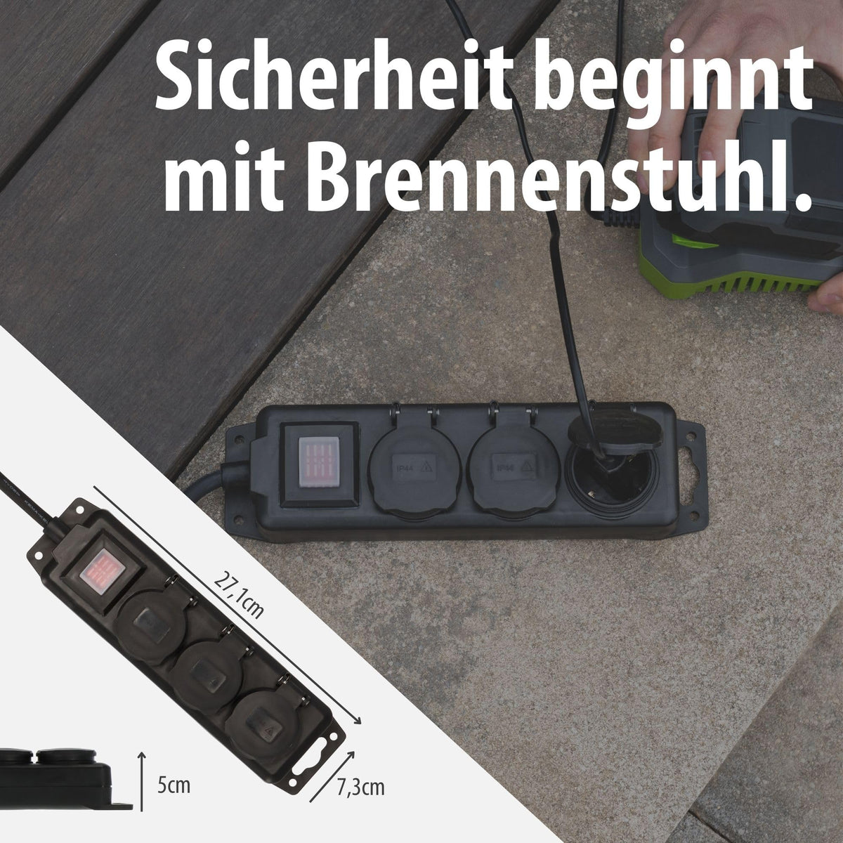 Brennenstuhl Steckdosenverteiler IP44 3-Fach