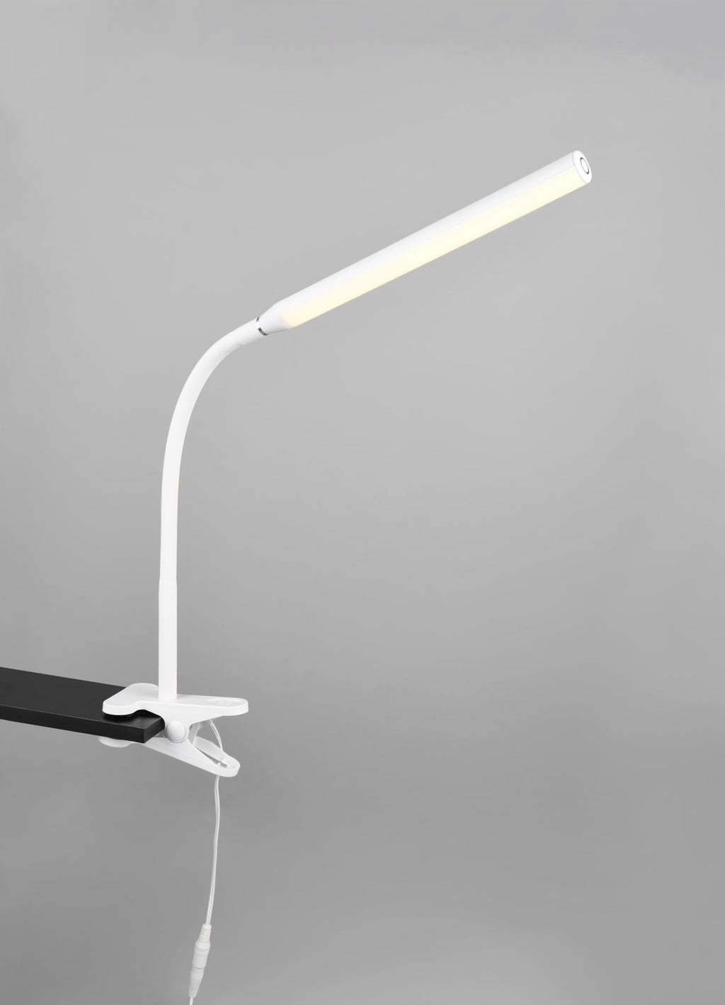 Reality Leuchten LED Klemmleuchte Nevada R57941131, Kunststoff Weiß matt, 5 Watt LED, dimmbar, Farbwechsel
