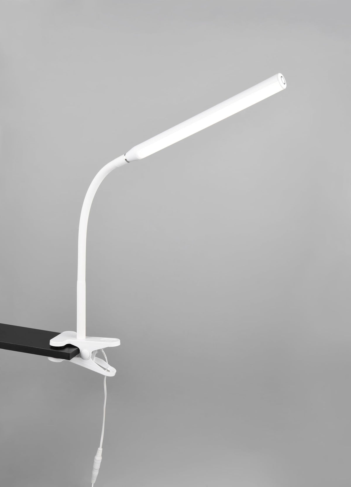 Reality Leuchten LED Klemmleuchte Nevada R57941131, Kunststoff Weiß matt, 5 Watt LED, dimmbar, Farbwechsel