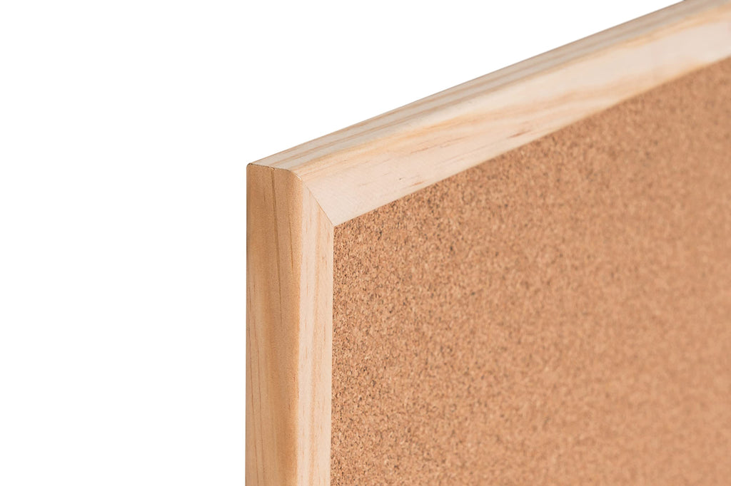 Bi-Office Korktafel / Pinnwand mit Holzrahmen- 5 Größen wählbar - 60 x 45 cm