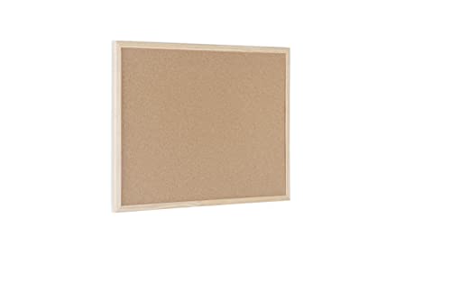 Bi-Office Korktafel / Pinnwand mit Holzrahmen- 5 Größen wählbar - 60 x 45 cm