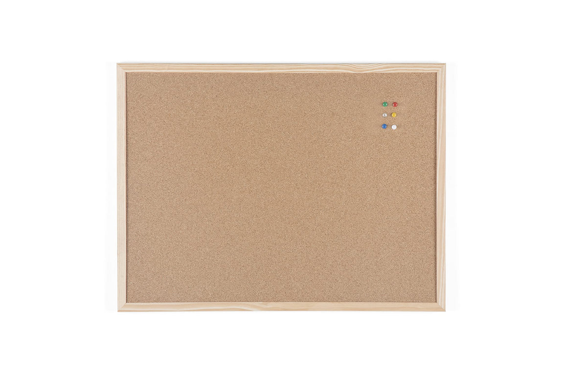 Bi-Office Korktafel / Pinnwand mit Holzrahmen- 5 Größen wählbar - 60 x 45 cm