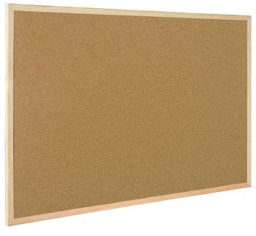 Bi-Office Korktafel / Pinnwand mit Holzrahmen- 5 Größen wählbar - 60 x 45 cm