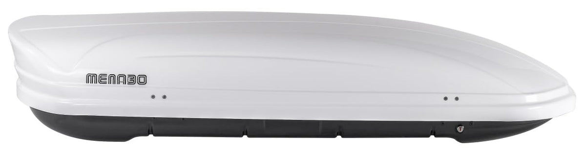 MENABO Dachbox 460 Liter Dachkoffer Lx1950mm, Bx790mm, Hx360mm, Autokoffer ABS (Acrylnitril-Butadien-Styrol-Copolymerisat) weiß glänzend