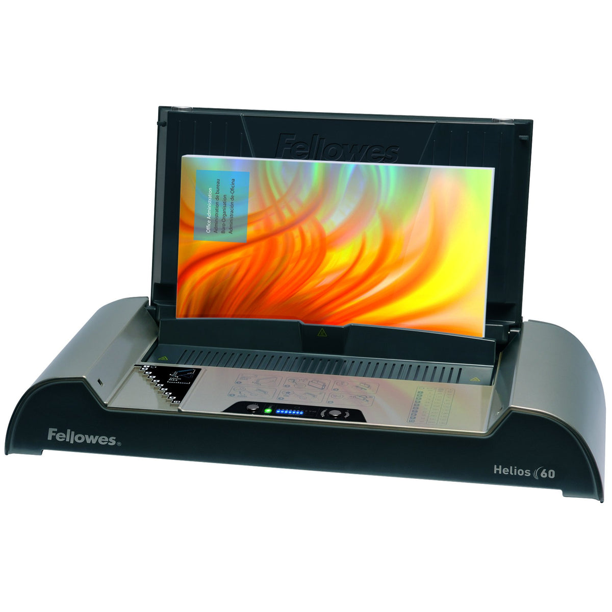 Fellowes 5642001 Büro Thermobindegerät Helios 60 platin/schwarz