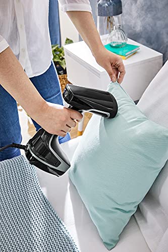 Tefal Access Steam Force Dampfbürste, Dampfglätter 2000 Watt, 190 ml Wassertank, in nur 25 Sekunden aufgeheizt und einsatzbereit, entkeimende Dampfkraft, Steamer, schwarz/silber, DT8250