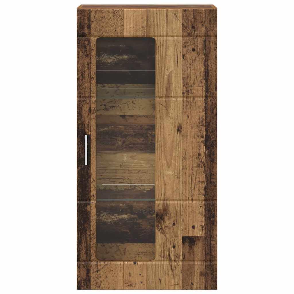 Moderner rechteckiger Holzschrank mit Stauraum, 50 x 29 x 100 cm, aus Holzwerkstoff für Wohnzimmer, Homeoffice oder Schlafzimmer