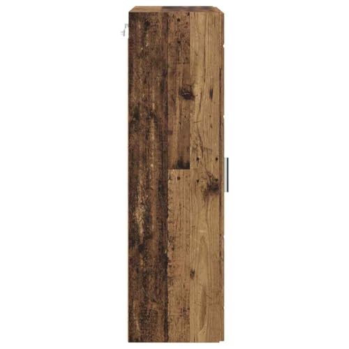 Moderner rechteckiger Holzschrank mit Stauraum, 50 x 29 x 100 cm, aus Holzwerkstoff für Wohnzimmer, Homeoffice oder Schlafzimmer
