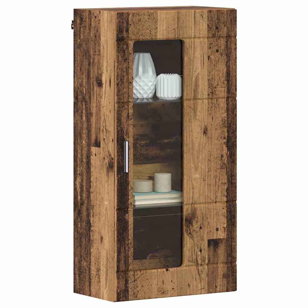 Moderner rechteckiger Holzschrank mit Stauraum, 50 x 29 x 100 cm, aus Holzwerkstoff für Wohnzimmer, Homeoffice oder Schlafzimmer
