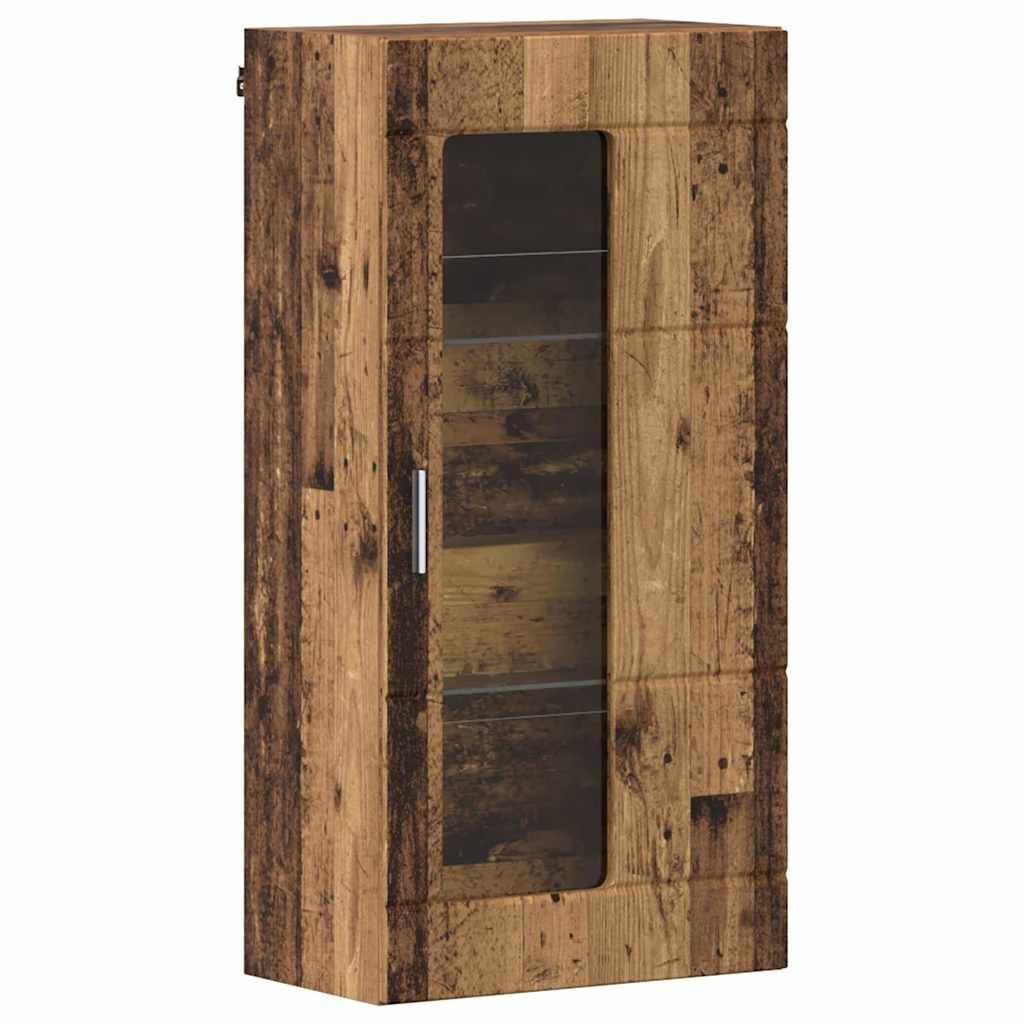 Moderner rechteckiger Holzschrank mit Stauraum, 50 x 29 x 100 cm, aus Holzwerkstoff für Wohnzimmer, Homeoffice oder Schlafzimmer