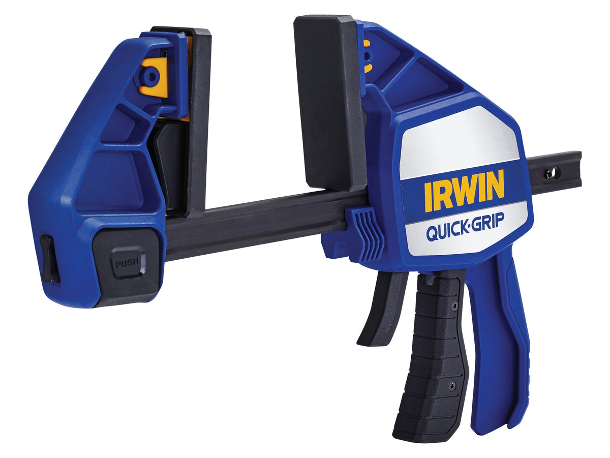 Irwin 10505942 XP Einhand-Zwinge 150 mm, extrem Haltekraft 250 kg, Spreizfunktion