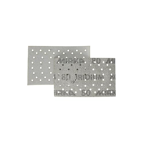 Mirka Schleifpapier Iridium 81x133mm Grip 54-Loch Korn 80 100 Stk