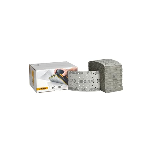 Mirka Schleifpapier Iridium 81x133mm Grip 54-Loch Korn 80 100 Stk