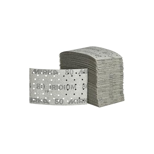 Mirka Schleifpapier Iridium 81x133mm Grip 54-Loch Korn 80 100 Stk