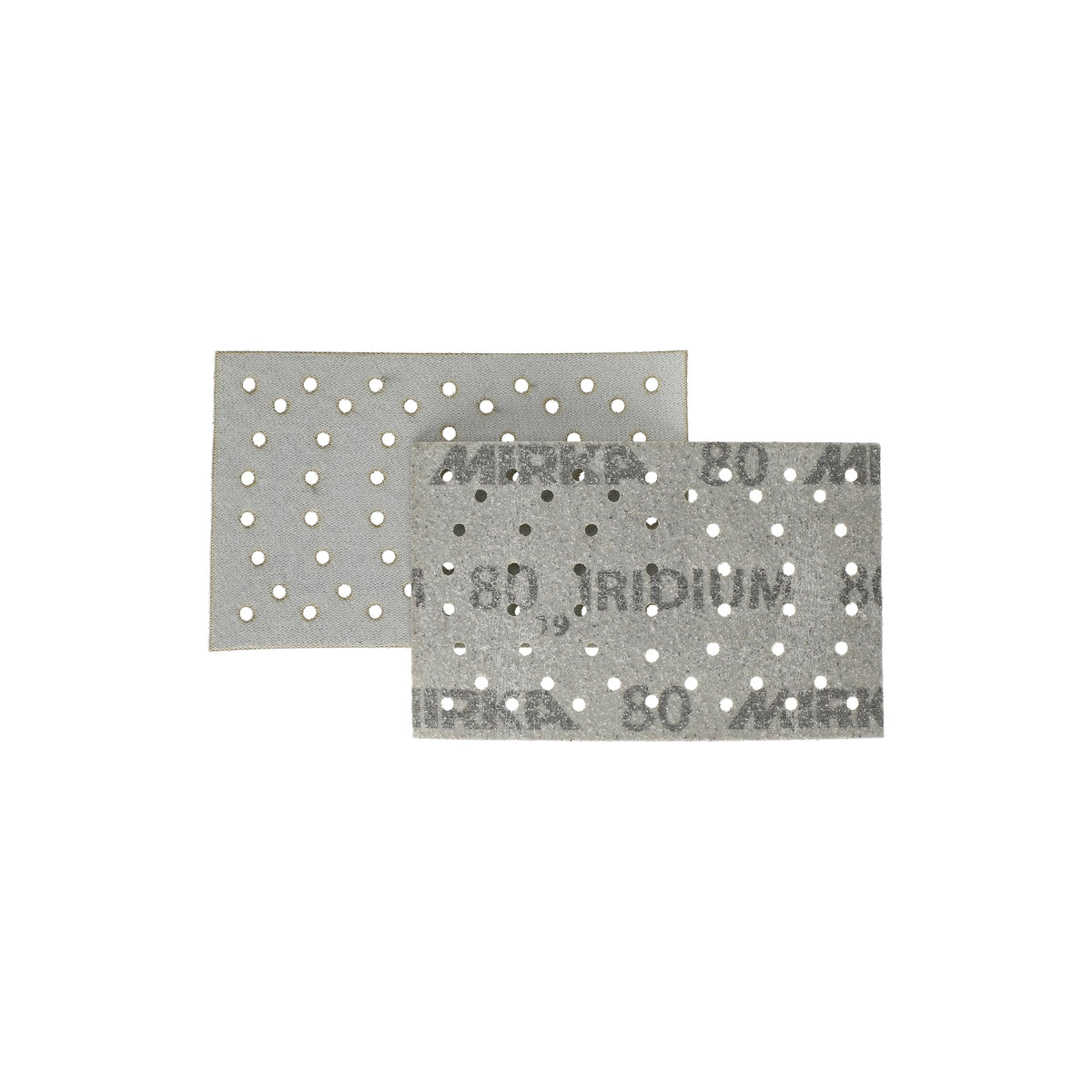Mirka Schleifpapier Iridium 81x133mm Grip 54-Loch Korn 80 100 Stk