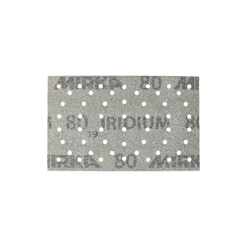 Mirka Schleifpapier Iridium 81x133mm Grip 54-Loch Korn 80 100 Stk
