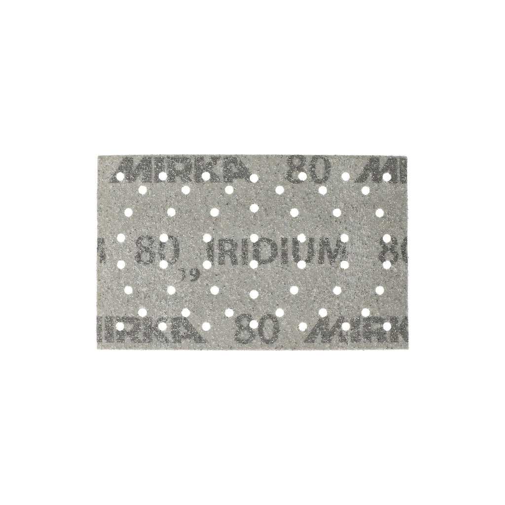 Mirka Schleifpapier Iridium 81x133mm Grip 54-Loch Korn 80 100 Stk