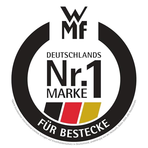 WMF Palermo Besteck Set 12 Personen, Essbesteck 60 teilig, Monobloc-Messer, Cromargan Edelstahl poliert, glänzend, spülmaschinenfest