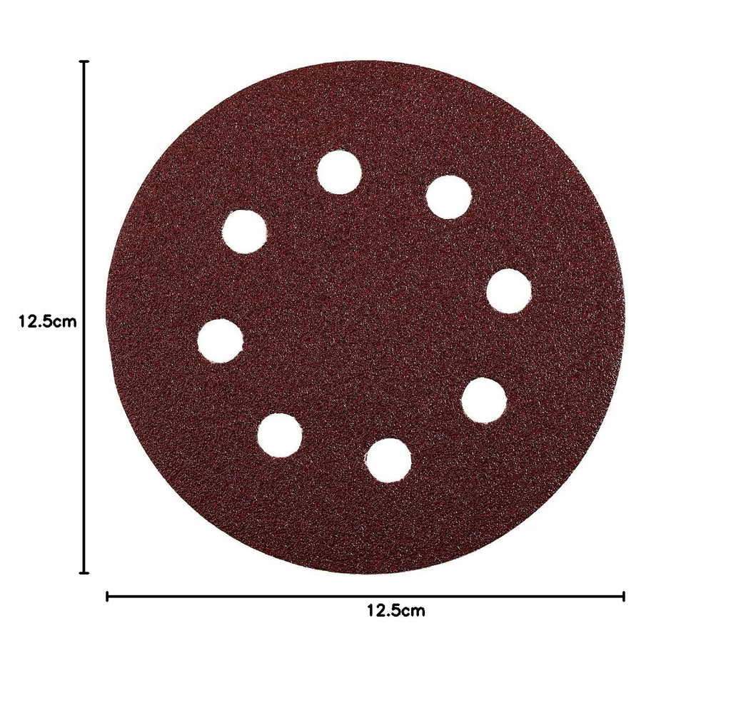 kwb Schleifscheibe Ø 125 mm aus Edelkorund mit Körnung 40, werkzeugloser Wechsel, hochwertige Kunstharz-Verleimung und verstärkter Papierträger für den groben Schliff von Holz und Metall