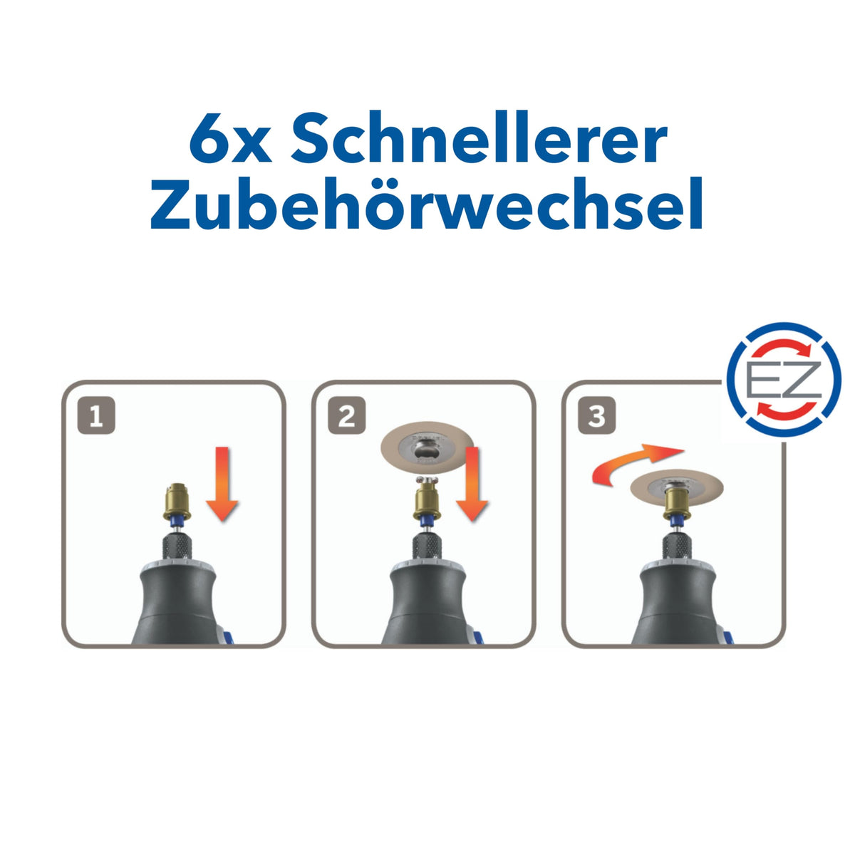 Dremel SC406 EZ SpeedClic Metall-Trennscheiben, Zubehörsatz mit 2 Trennscheiben 38mm zum Multifunktionswerkzeuge (Trennen von Metallrohren, Gehärtetem Stahl)