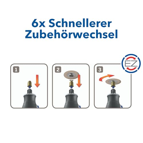 Dremel SC406 EZ SpeedClic Metall-Trennscheiben, Zubehörsatz mit 2 Trennscheiben 38mm zum Multifunktionswerkzeuge (Trennen von Metallrohren, Gehärtetem Stahl)