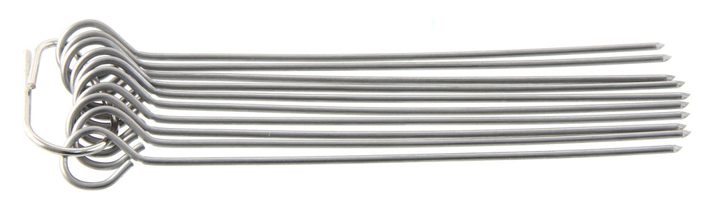 Fackelmann Rouladennadeln, Fleischnadeln, Metallspieße, Cocktailspieße aus rostfreiem Edelstahl (Farbe: Silber), Menge: 10 Stück