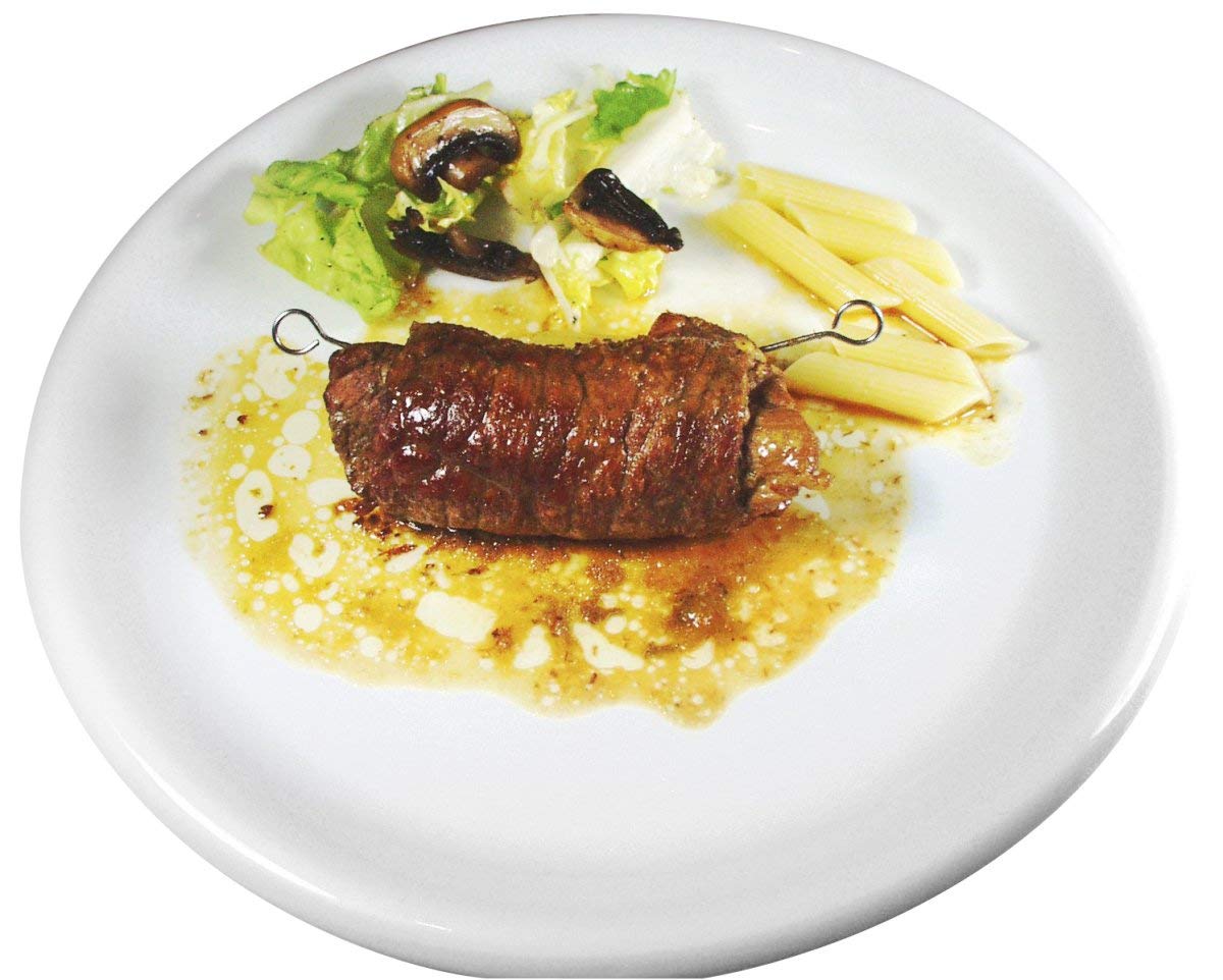 Fackelmann Rouladennadeln, Fleischnadeln, Metallspieße, Cocktailspieße aus rostfreiem Edelstahl (Farbe: Silber), Menge: 10 Stück