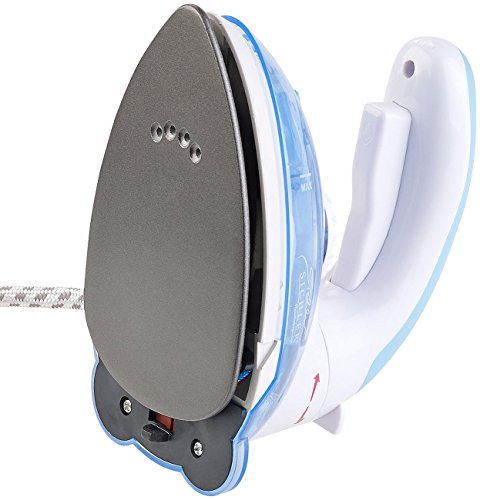 Sichler Haushaltsgeräte Reisebügeleisen: 2in1-Reise-Dampfbügeleisen mit Dampfbürste, 800 W, 110 & 230 V (Mini Reisebügeleisen, Kleines, Jacke)