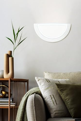 EGLO Wandlampe Planet 1, Wandleuchte halbrund mit E27 Fassung