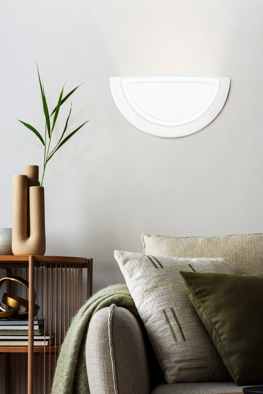 EGLO Wandlampe Planet 1, Wandleuchte halbrund mit E27 Fassung