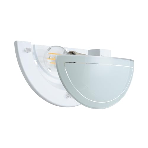 EGLO Wandlampe Planet 1, Wandleuchte halbrund mit E27 Fassung