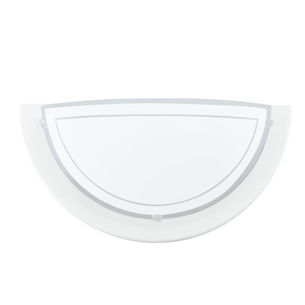 EGLO Wandlampe Planet 1, Wandleuchte halbrund mit E27 Fassung