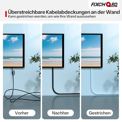 Kabelkanal Selbstklebend, Kabelkanal Klein, Kabelbodenabdeckung, Halbrunde Kabelführungen, Flammhemmend, Lackierbar, Kabelkanäle für Haushalt, Büro - 15x10 mm x 3m Länge – Schwarz
