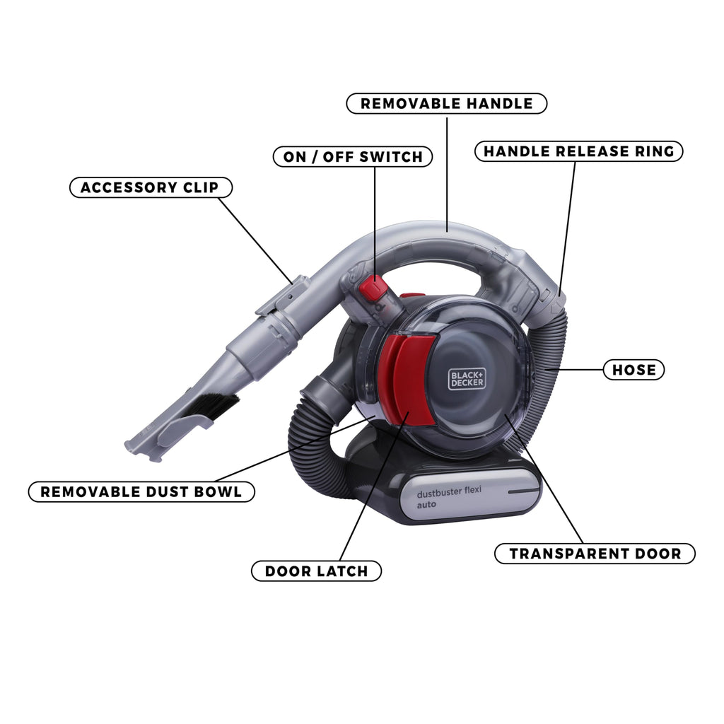 BLACK+DECKER 12V Auto-Handstaubsauger, PD1200AV-XJ