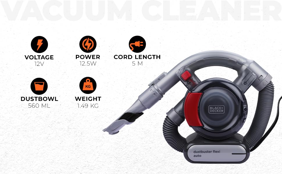 BLACK+DECKER 12V Auto-Handstaubsauger, PD1200AV-XJ