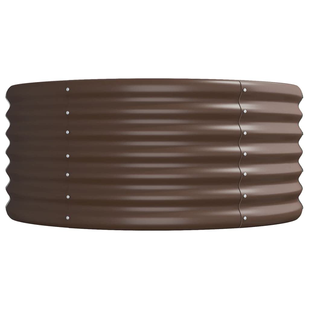 vidaXL Hochbeet Verzinkter Stahl 296x80x36 cm Braun