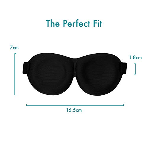 Schlafmaske mit Augen – lustige Schlafbrille für Frauen & Männer, Verdunklungsmaske, leichte Augenmaske mit gratis Tasche (Männeraugen)