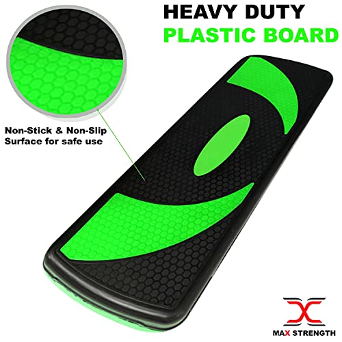 MAXSTRENGTH Aerobic Stepper Cardio Fitness Schritt board-3 Ebenen Home Fitness Block