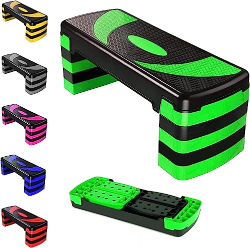 MAXSTRENGTH Aerobic Stepper Cardio Fitness Schritt board-3 Ebenen Home Fitness Block