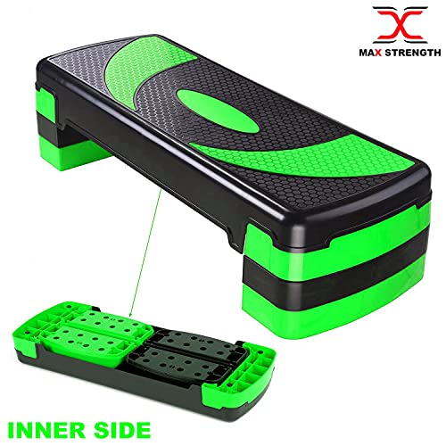 MAXSTRENGTH Aerobic Stepper Cardio Fitness Schritt board-3 Ebenen Home Fitness Block