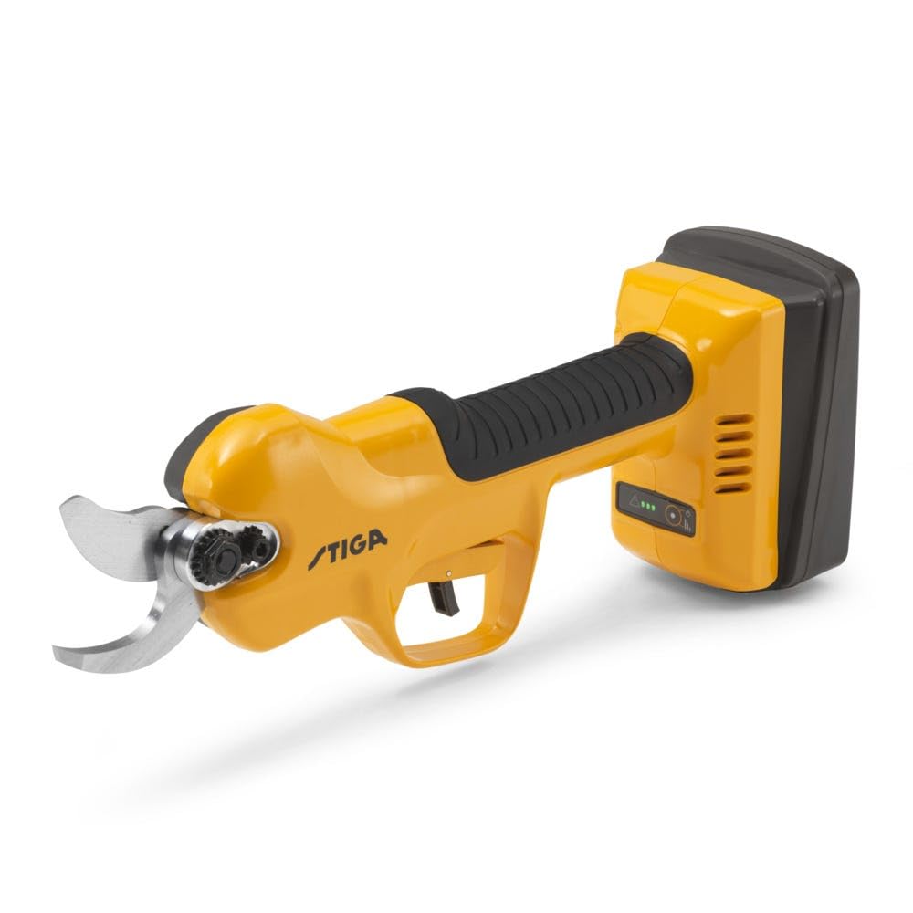 STIGA SC 100e Kit Akku-Astschere, 20 V, 500 W, 30 mm – Inkl. Akku 2 Ah + Ladegerät, Einstellbare Klingen 15/25/30 mm – Für Hecken, Büsche Und Sträucher