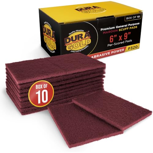 Dura-Gold Allzweck-Schleifpads, 15,2 x 22,9 cm, Kastanienbraun, 20 Stück