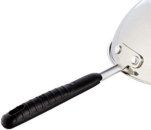 Amazon Basics 3-teiliges Brat- und Wokpfannen-Set mit Antihaftbeschichtung, induktionsgeeignet, mit bequemem Griff, Edelstahl, 24/28/28 cm