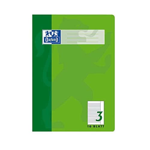 Oxford 100050364 Heft A4 / 16 Blatt Lineatur 3 mit Rand