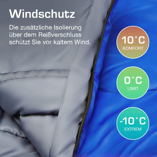 Active Era Mumienschlafsack – Schlafsack Winter & Sommer, wasserabweisend, Windschutz & Ultraleicht, Temperatur -10°C bis 10°C (je nach Modell) - Kleines Packmaß ideal für Outdoor Campen