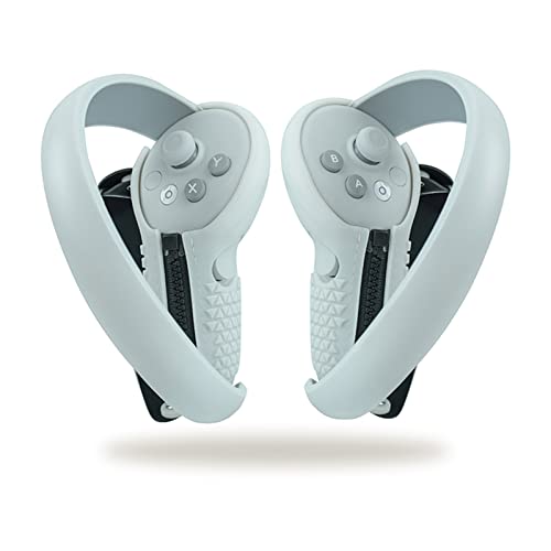 Generic VR Controller Cover, Silikongel, Hautschutz, verstellbare Controller-Riemen, kompatibel mit PICO 4 VR Zubehör (grau)