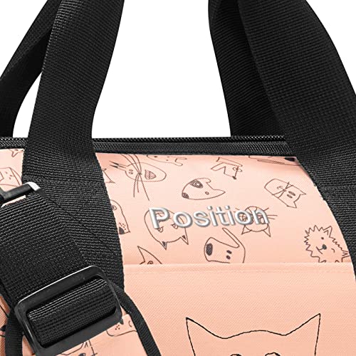 reisenthel Allrounder M Kids in Rosa mit süßem Tiermotiv – Kleine Reisetasche für Kinder – Mit Stecklasche für Reisetrolleys