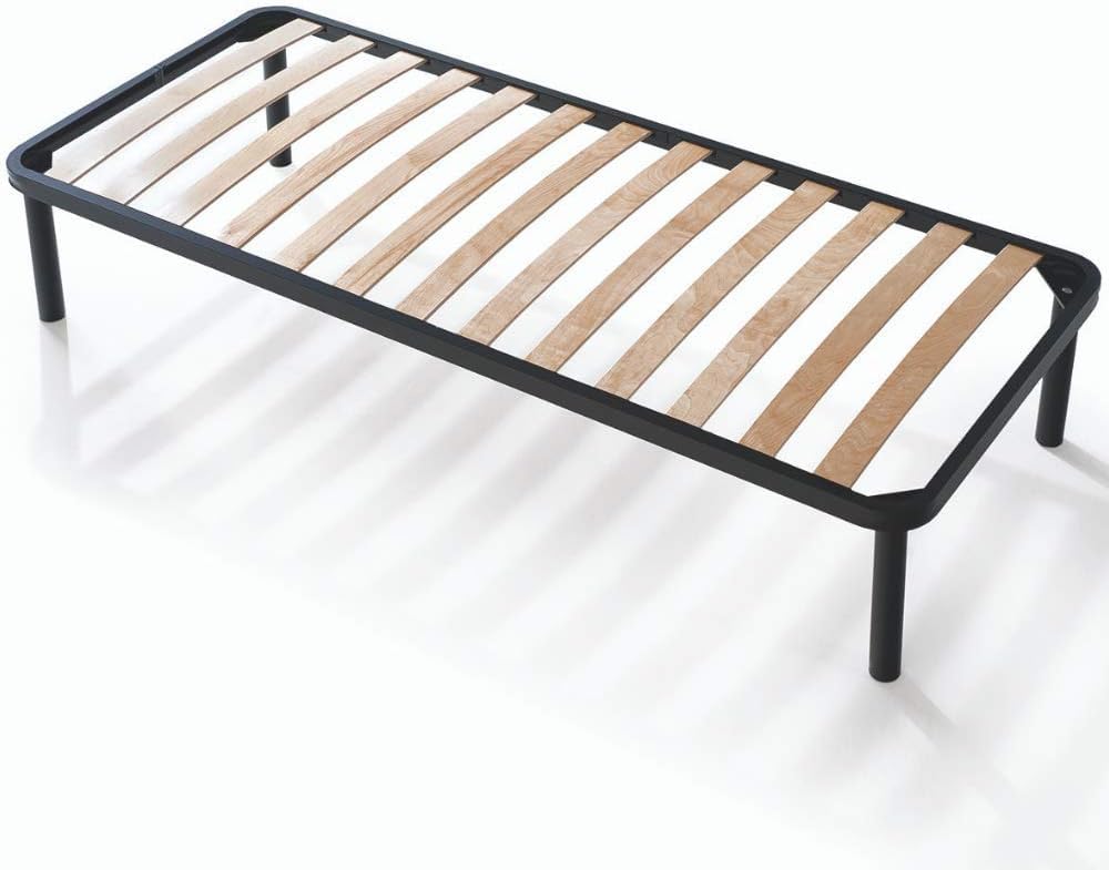 EVERGREENWEB Lattenrost 80x190 Höhe 35 cm, Orthopädisches Extra Komfort Leisten Holz, Einzelbett mit 4 Abnehmbar Füße, Verstärkte Bettrahmen aus Stahl, Bettgestell geeignet für alle Betten & Matratzen